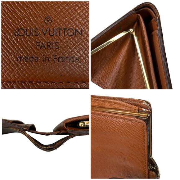 Louis Vuitton Monogram Kisslock Wallet And LV Box Authentic Vintage - Picture 11 of 16